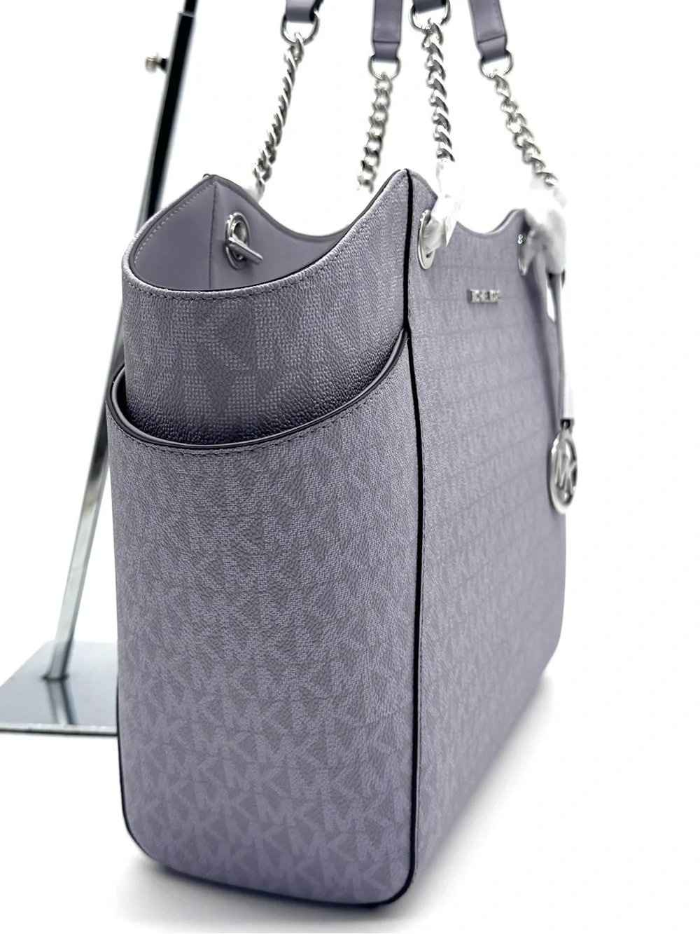Michael Kors Jet Set Large Signature Logo Shoulder Bag-Lilac